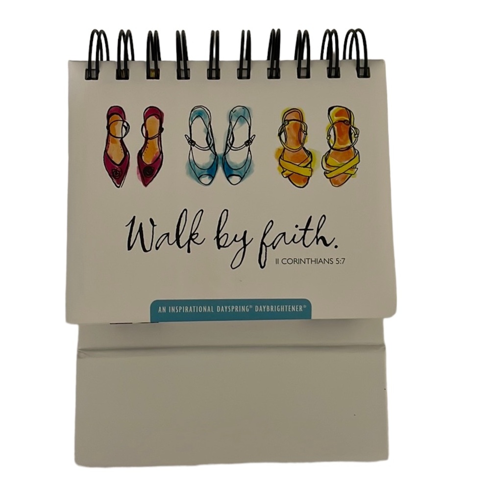Walk By Faith 365 Day Inspirational Calendar Spiral Bound Flip Page